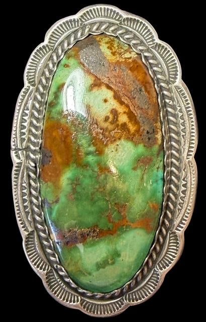 Variscite and Sterling Pin/Pendant (1 of 3)
