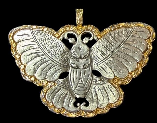 Kenneth Lane Butterfly/Moth Pendant (1 of 3)