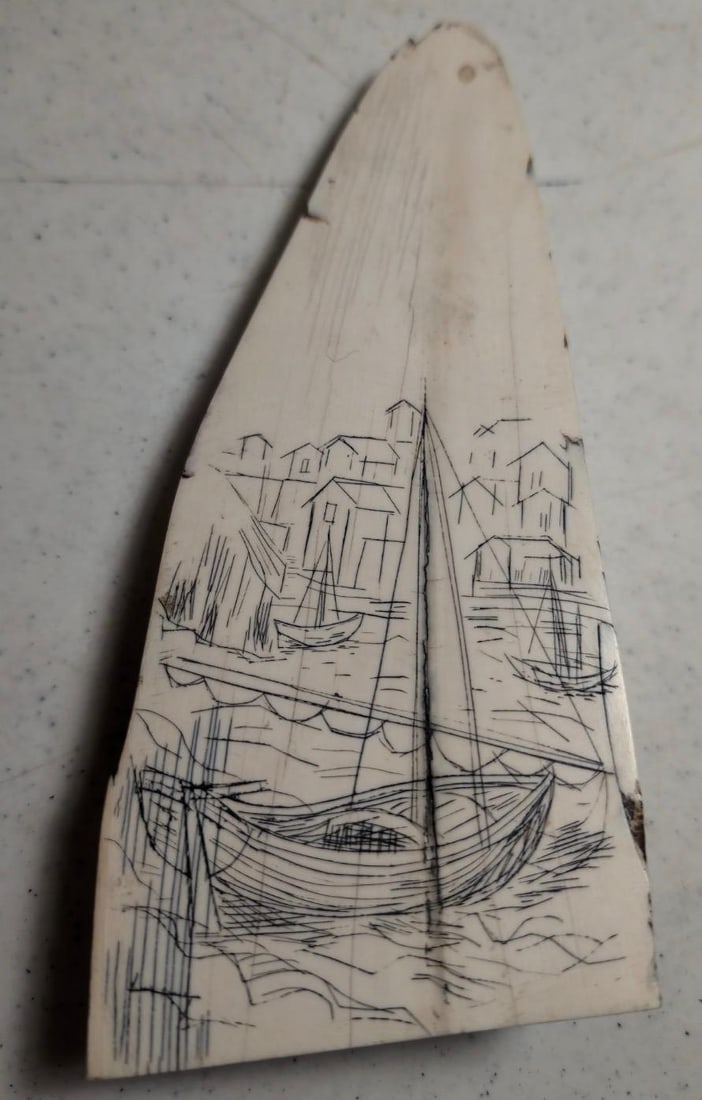 Nautical Themed Scrimshaw (1 of 3)