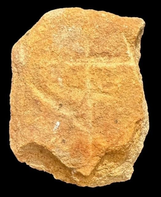 Native American Rock Carving Petroglyph Double Cross- Deming NM RARE (1 of 2)