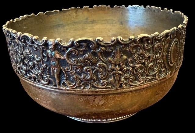 1890's Gorham Ornate Sterling Decorative Bowl (1 of 10)