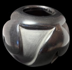 Anita Suazo Santa Clara Blackware Pottery Bowl (1 of 3)