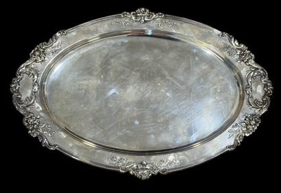 Outstanding Reed and Barton Oval Sterling Silver Platter (1 of 3)