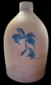 Frank B. Norton Stoneware Jug Worchester MA (1 of 4)