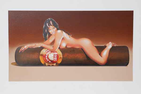 Mel Ramos Hav a Havana #1 Offset Lithograph: Mel Ramos-Hav a Havana #1 (P) Medium: Unsigned Open Edition Offset Lithograph