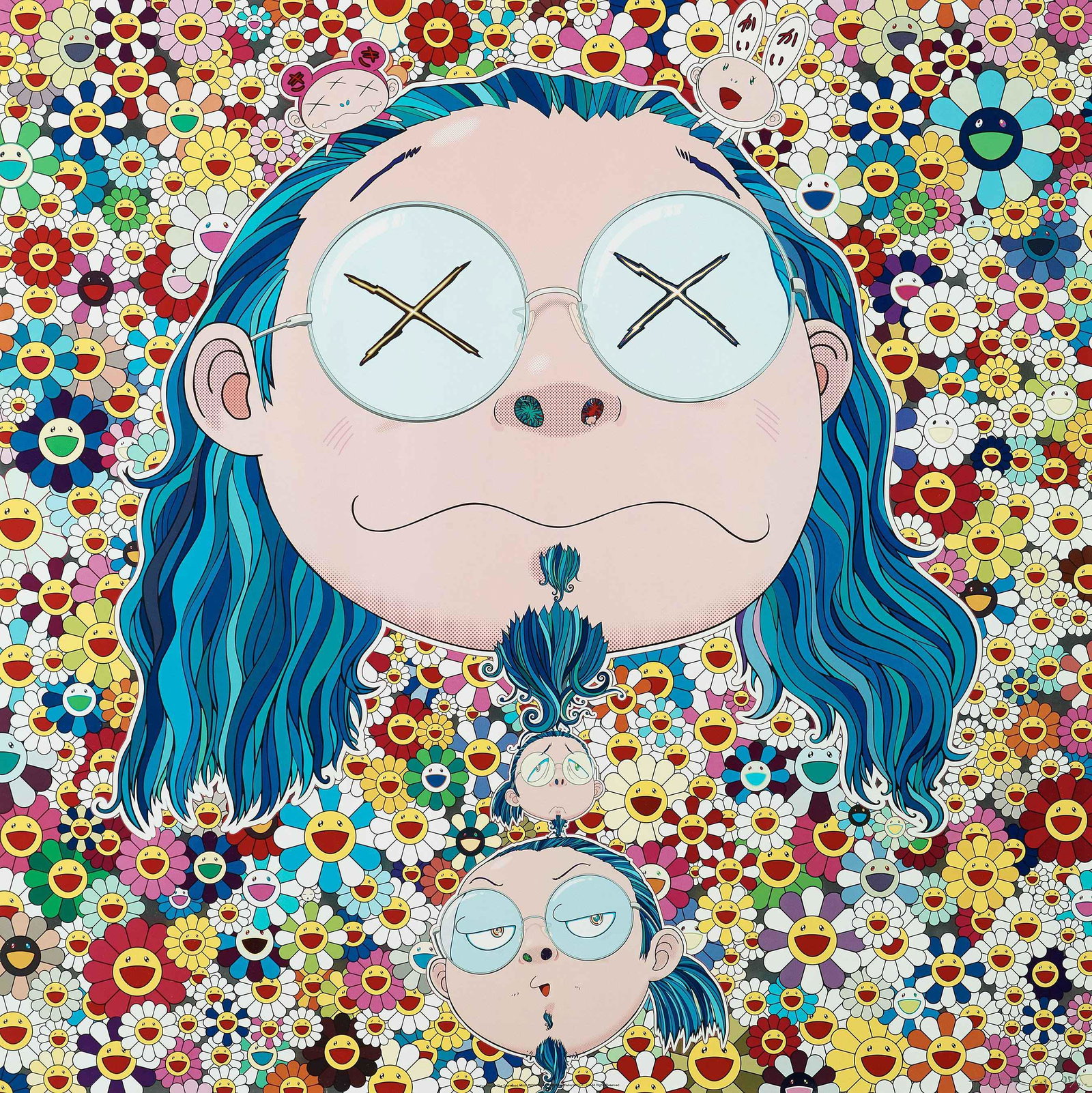 Takashi Murakami Self Portrait of the Distressed Artist: Takashi Murakami-Self Portrait of the Distressed Artist 2009 (P) Medium: Unsigned Limited Edition Giclee Print