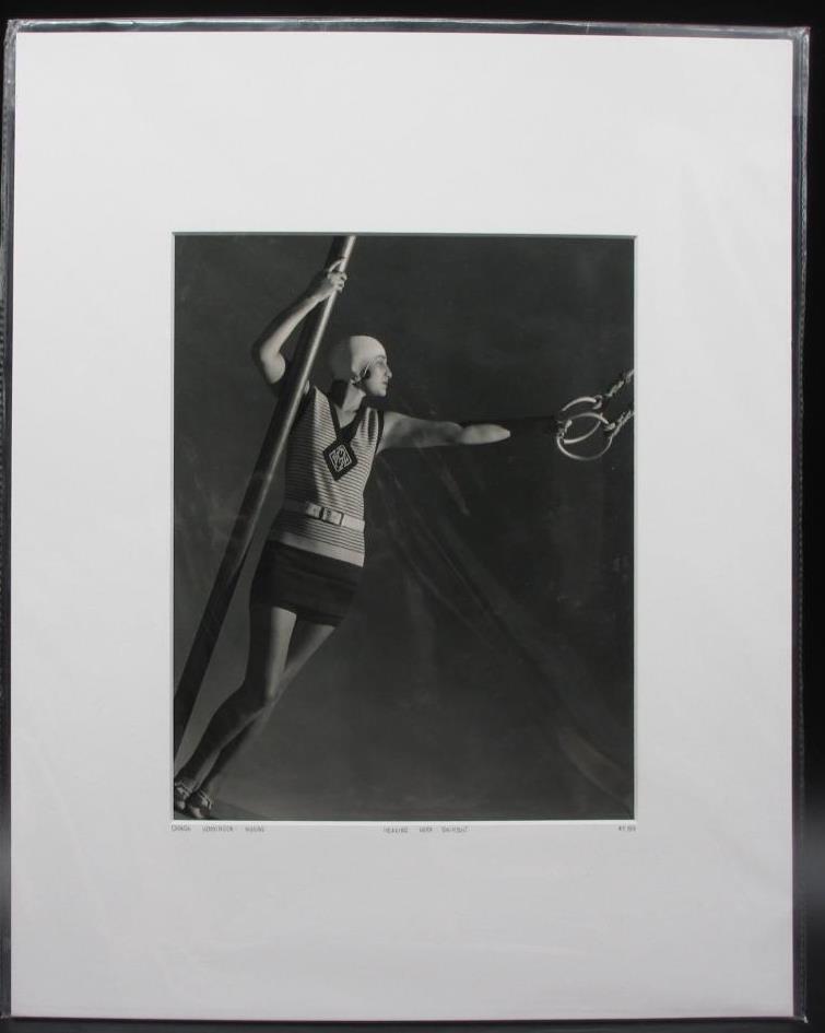 Wearing Wool Swimsuit, George Hoyningen-Huene, Certed: Wearing wool swimsuit Certifed Photograph, George Hoyningen-Huene Certificate of Authenticity from YellowKorner affixed to the back Matted Dimensions 16"x20" Protected with Clear Mylar Sleeve (as pict