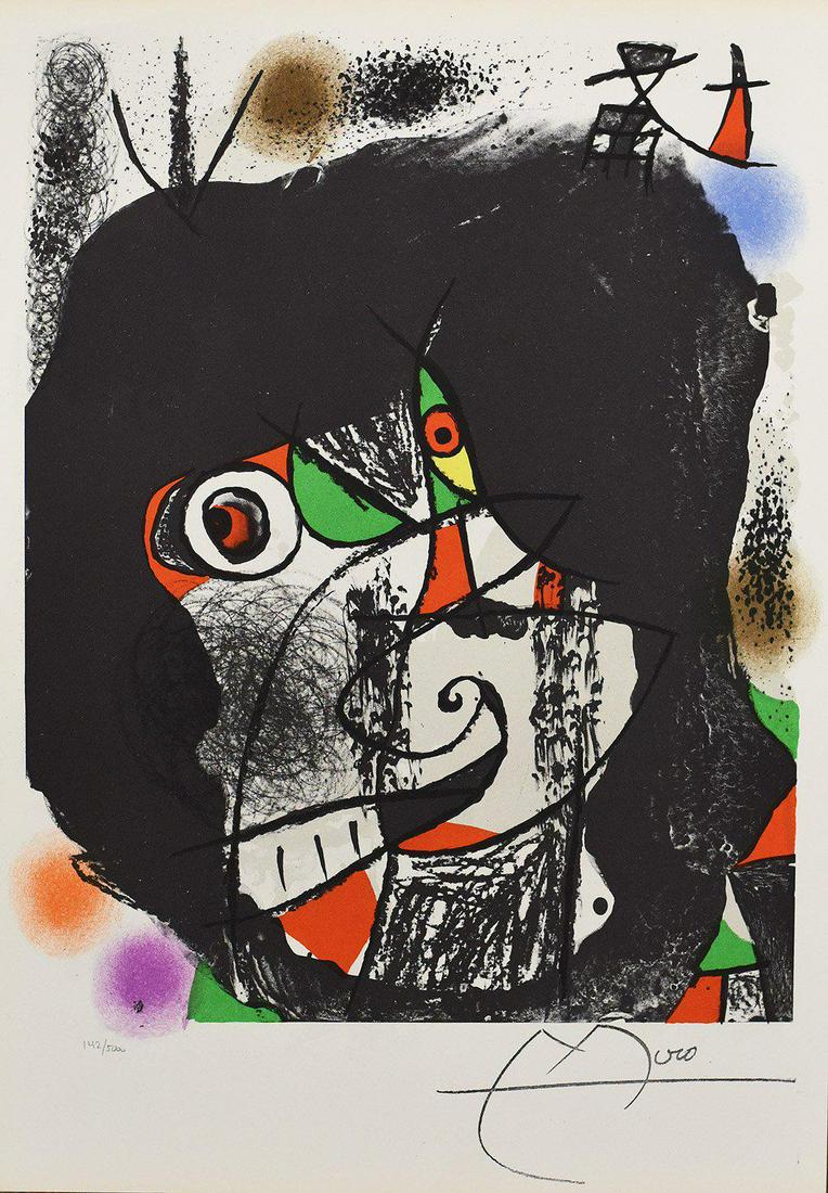 Joan Miro End of Illusion I Lithograph: Joan Miro-End of Illusion I Medium: Plate Signed Offset Lithograph