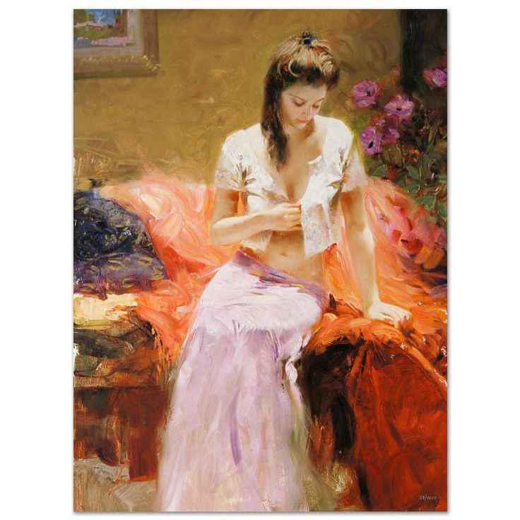 Pino INTO THE NIGHT 30x40 Full Size S/N LE Canvas: Pino-INTO THE NIGHT Full size Giclee Sold Out Medium: Hand Signed Limited Edition, Giclee on canvas