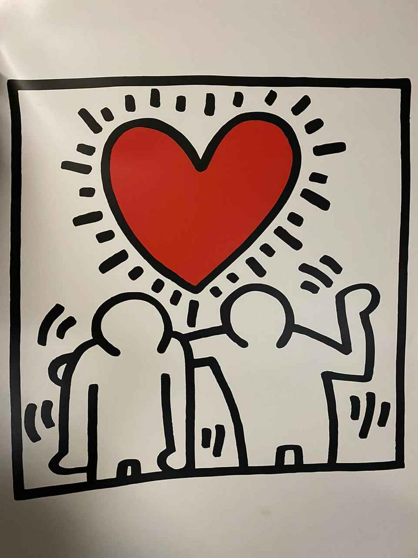 Keith Haring Wedding Invitation Litho: Keith Haring-Wedding Invitation Medium: Offset Lithograph