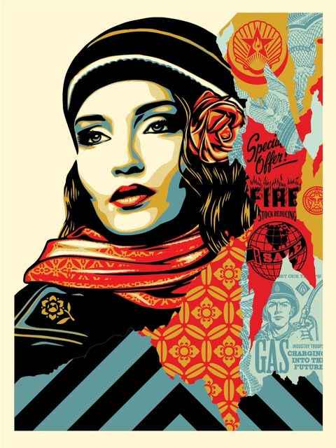 Shepard Fairey Fire Sale Serigraph on Paper LE: Shepard Fairey-Fire Sale Medium: Hand Signed Limited Edition Serigraph on Paper