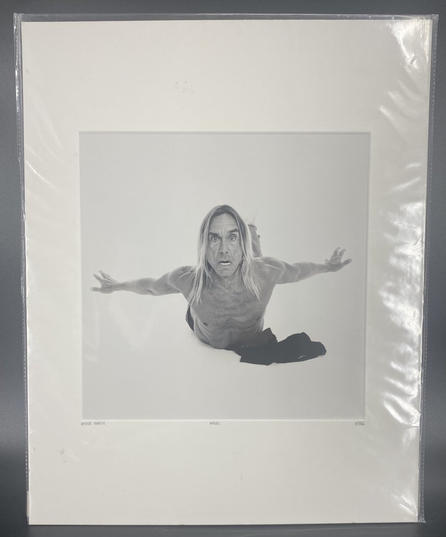 Xavier Martin Angel L/E Photograph COA Iggy Pop: Photographer: Xavier Martin Title: Angel Celebrity: Iggy Pop Certificate of Authenticity from YellowKorner affixed to the back Matted Dimensions: 16 x 20 Protected with Clear Mylar Sleeve (as pictured