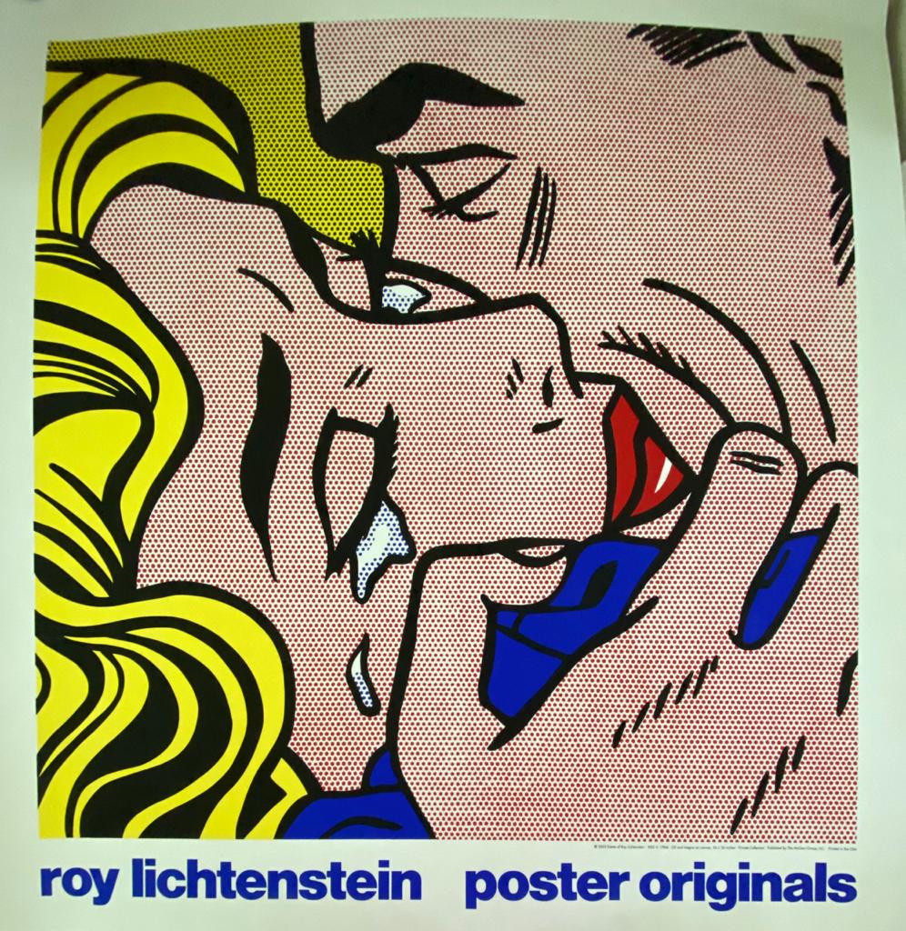 Roy Lichtenstein Kiss V Lithograph: Roy Lichtenstein-Kiss V Medium: Medium: Offset Lithograph