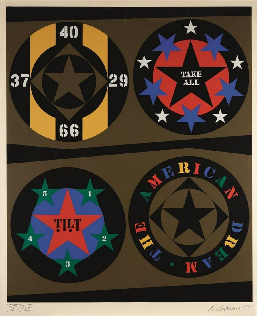 Robert Indiana - Decade IV Original H/S Serigraph (1 of 1)