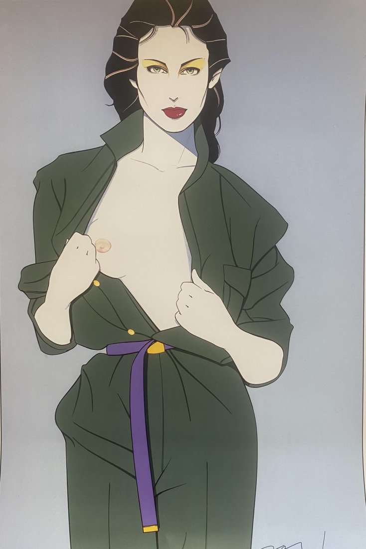 Patrick Nagel Trench Coat Playboy Offset Lithograph (1 of 1)