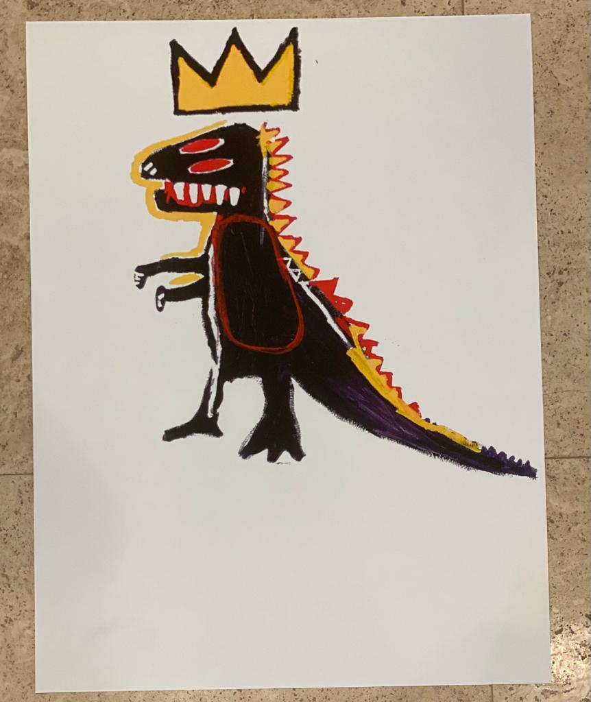 Jean Michel Basquiat Pez Dispenser Giclee on Paper (1 of 1)