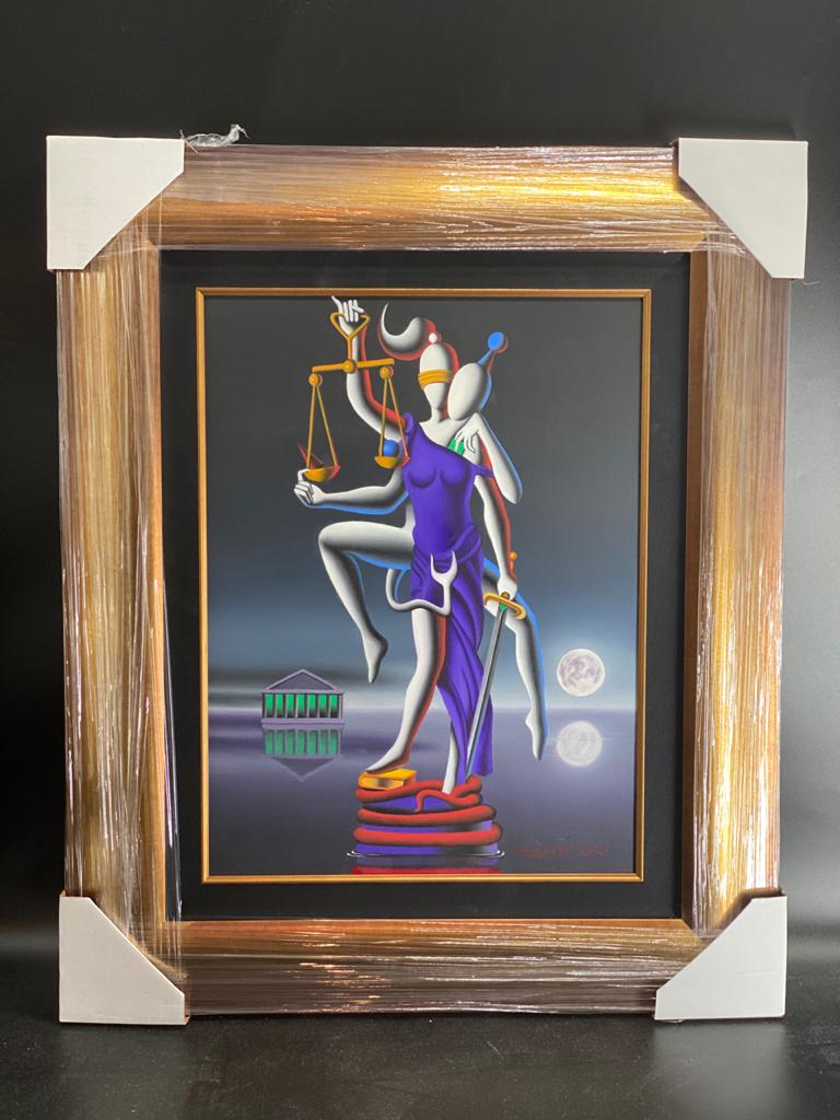 Mark Kostabi - Always Getting His Way Oil on Canvas (1 of 1)