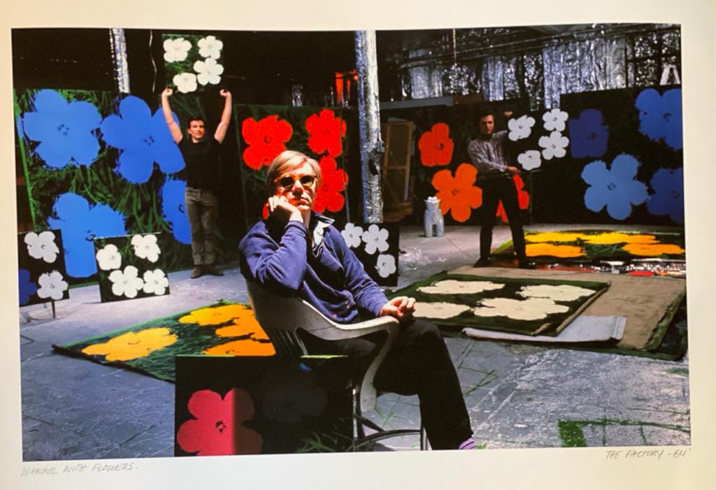 The Factory Warhol with Flowers Photo Giclee on Paper (1 of 1)