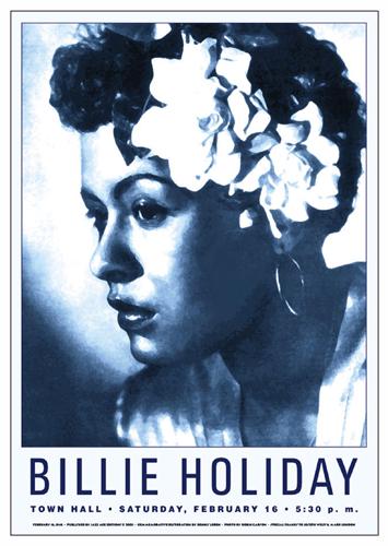 Billie Holiday Town Hall NYC FRAMED Offset Litho (1 of 1)