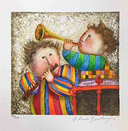 Boulanger Musique Pour Les Yeux Lithograph: Boulanger-Musique Pour Les Yeux Medium: Hand Signed Lithograph