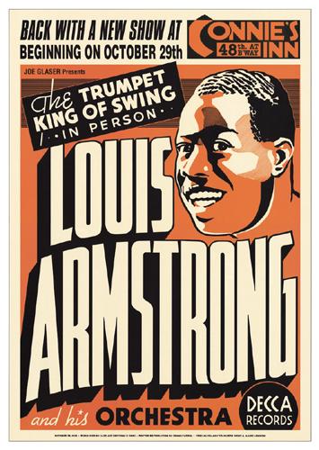 Louis Armstrong: Connie's Inn NYC FRAMED Offset Litho (1 of 1)