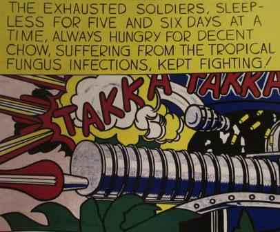 Roy Lichtenstein Takka Takka Hand Sign Framed Bookpage (1 of 1)