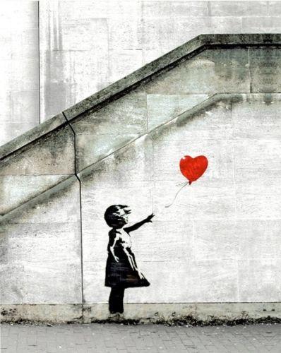 After Banksy - Red Balloon Framed Offset Lithograph (1 of 1)