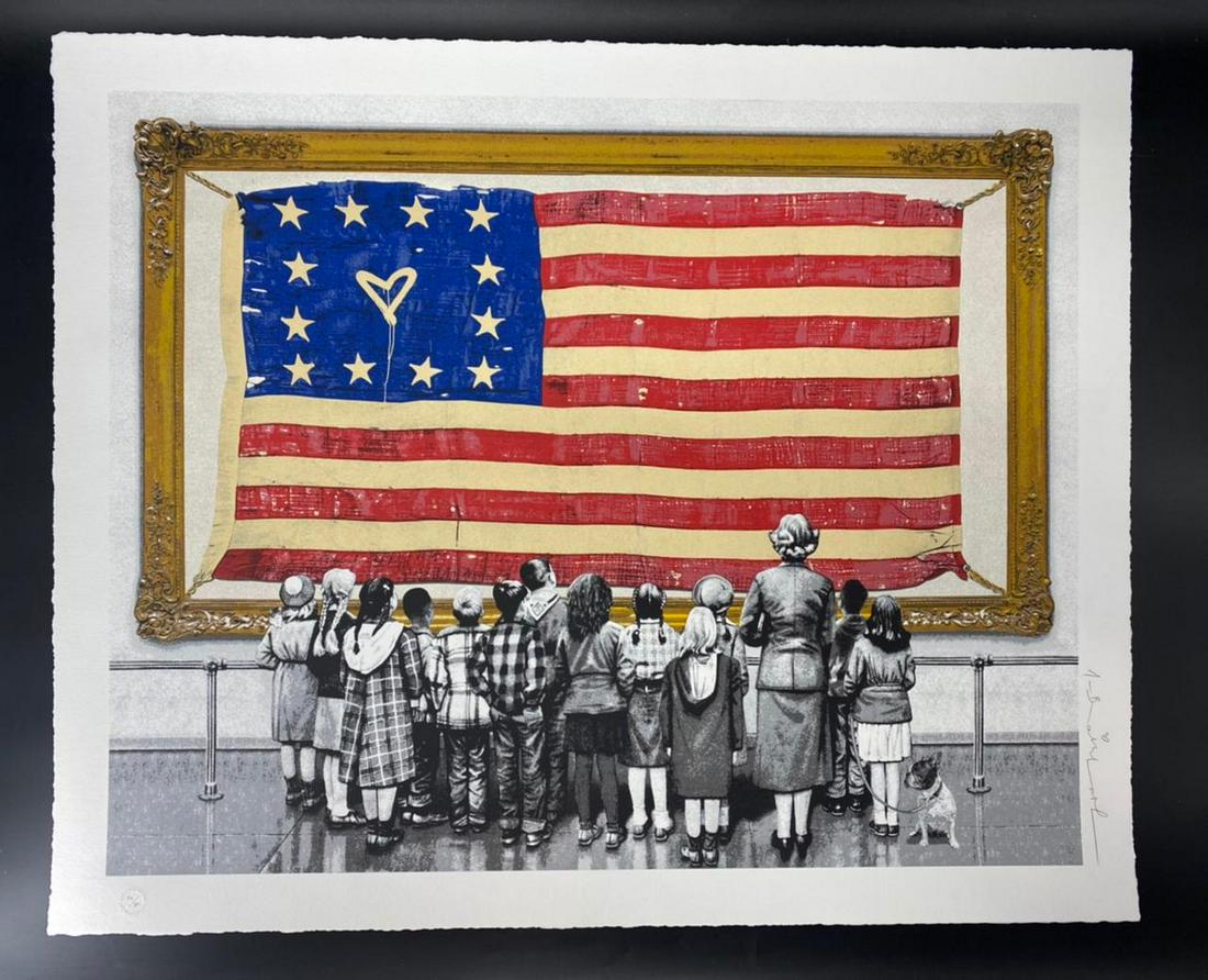 Mr. Brainwash Old Glory Numbered Signed Silkscreen (1 of 1)