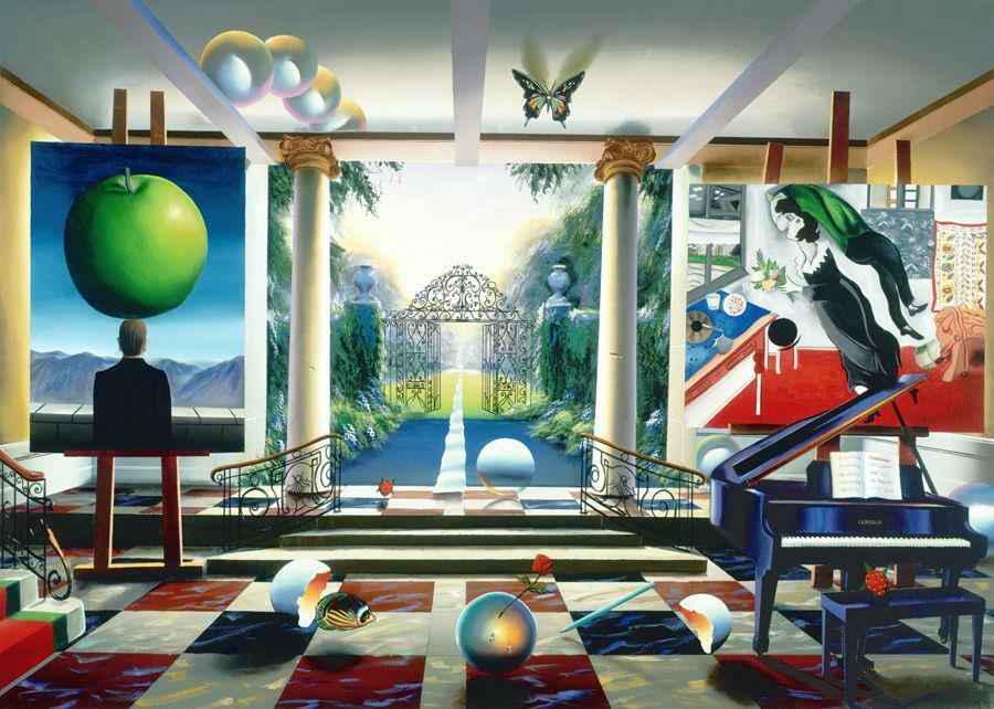 Ferjo Magic Garden AP Oversized Giclee on canvas LE: Ferjo-Magic Garden AP Oversized Medium: Hand Signed Limited Edition Giclee on canvas