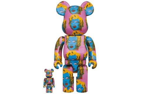 Bearbrick Andy Warhol Marilyn Monroe #2 100% & 400% Set (1 of 2)
