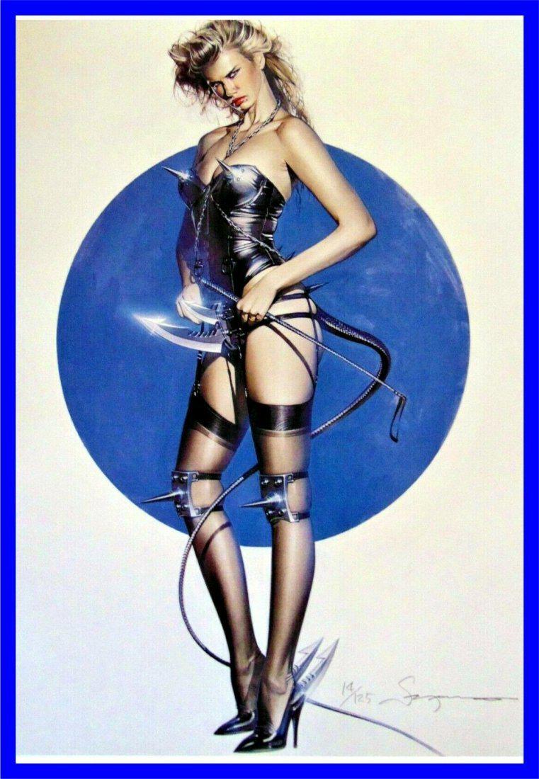 Hajime Sorayama Print 80 Hand Signed LE Litho Rare (1 of 1)