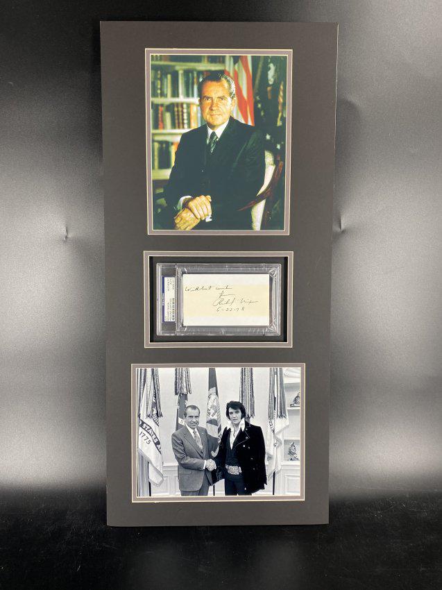 Richard Nixon PSA/DNA Autograph w/ Matting & Photos (1 of 1)