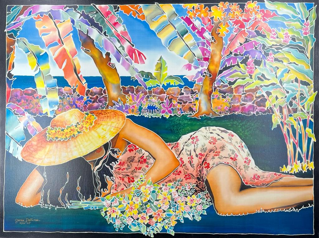 Susan Patricia Island Life Limited Edition Hand Signed Stretched Giclee on Canvas: Artist: Susan Patricia Title: Island Life Medium: Giclee on Stretched Canvas Size: 30'' x 40'' Edition: Edition Number may vary from the picture Hand Signed: Hand Signed Condition: Excellent Condition