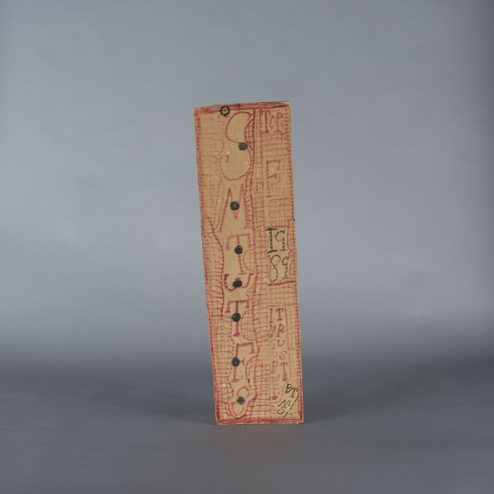 ZB Armstrong folk art marker on cardboard (1 of 4)