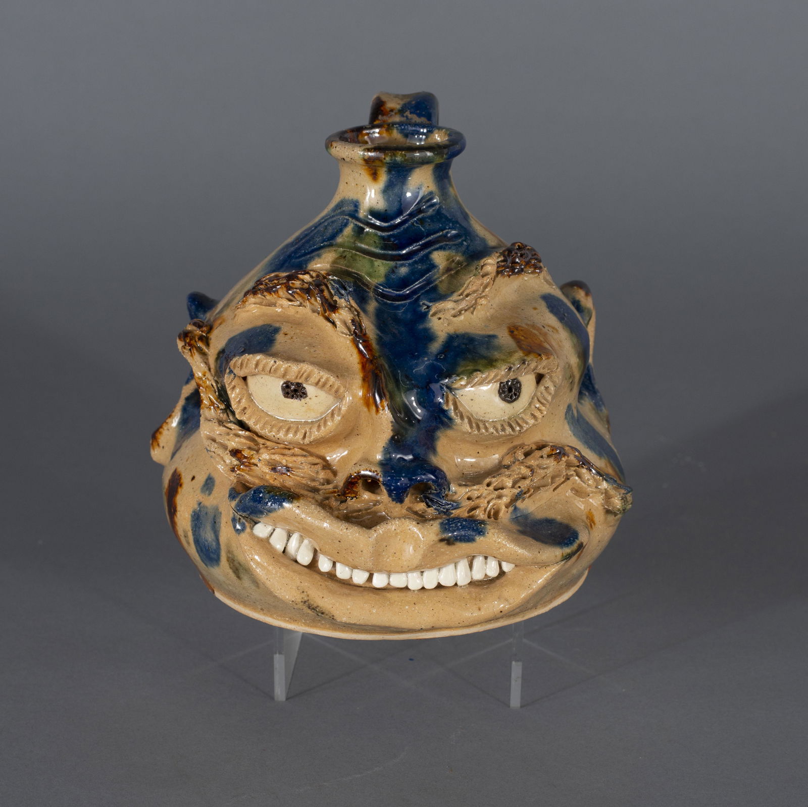 Billy Ray Hussey face jug kiln #19 (1 of 5)