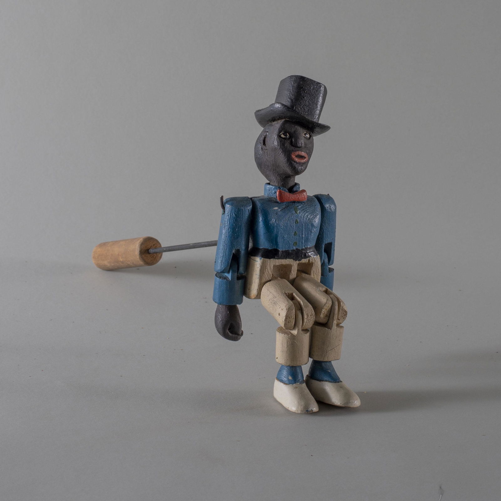 Folk Art dancing jigger blue paint (1 of 5)