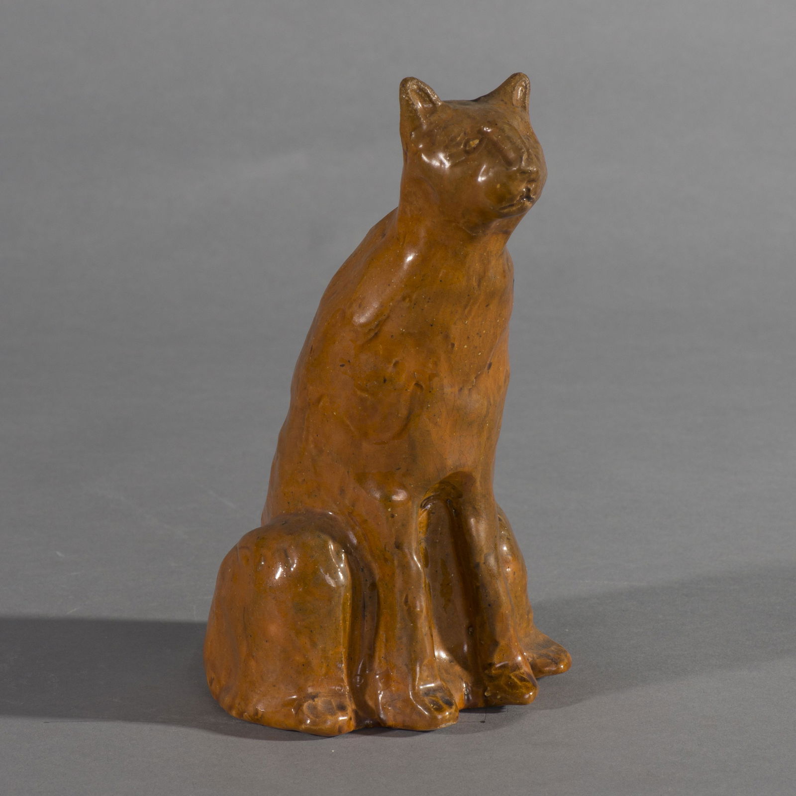 Charles Moore Folk Art Pottery Cat (1 of 5)
