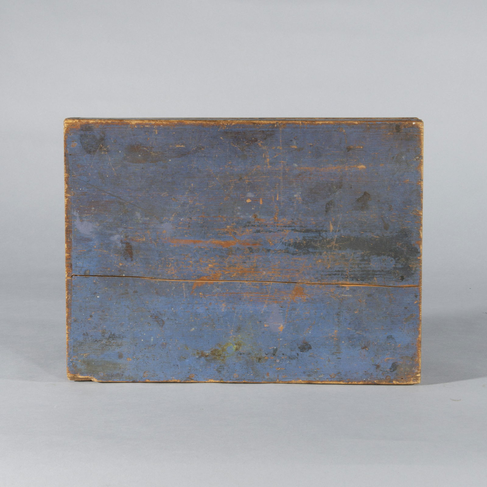 Blue Painted Wood Chisel Box (1 of 4)