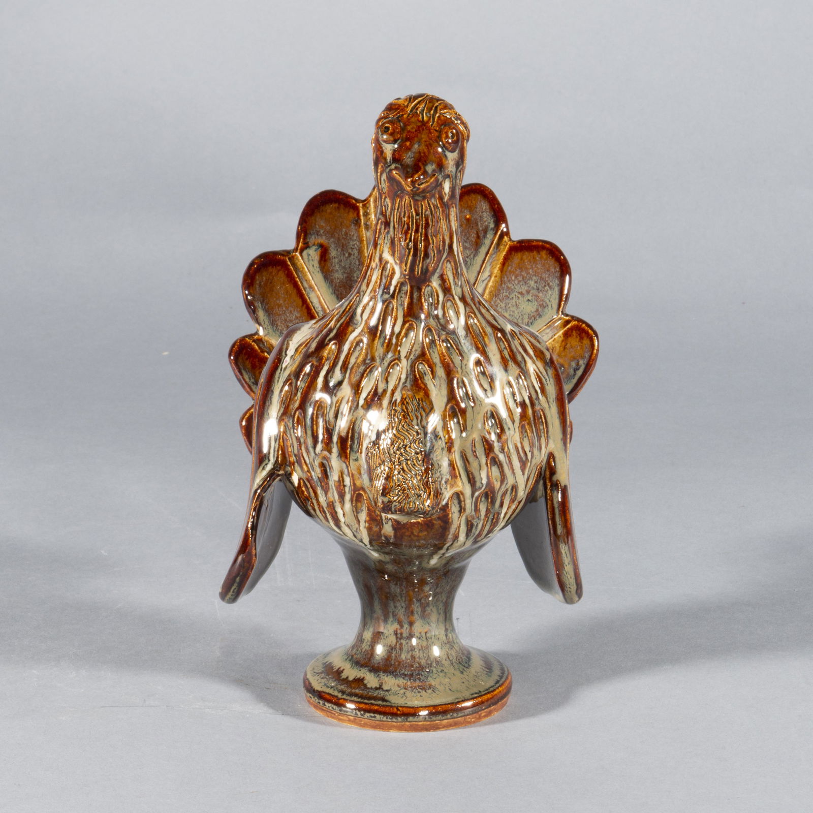 Larry Moore pottery turkey high glaze (1 of 5)