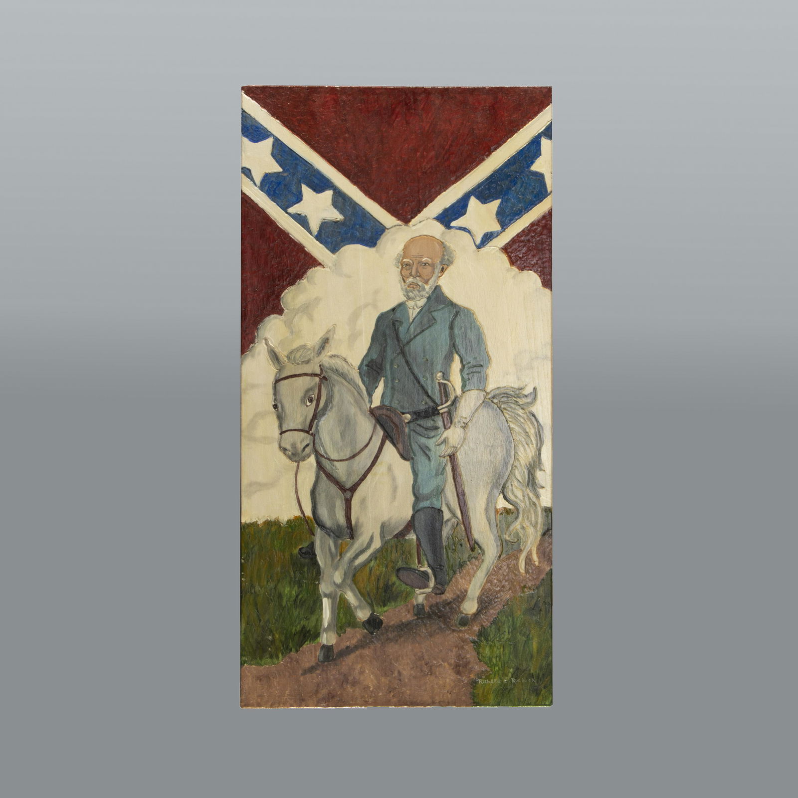 Richard Roebuck Folk Art painting General Lee (1 of 4)