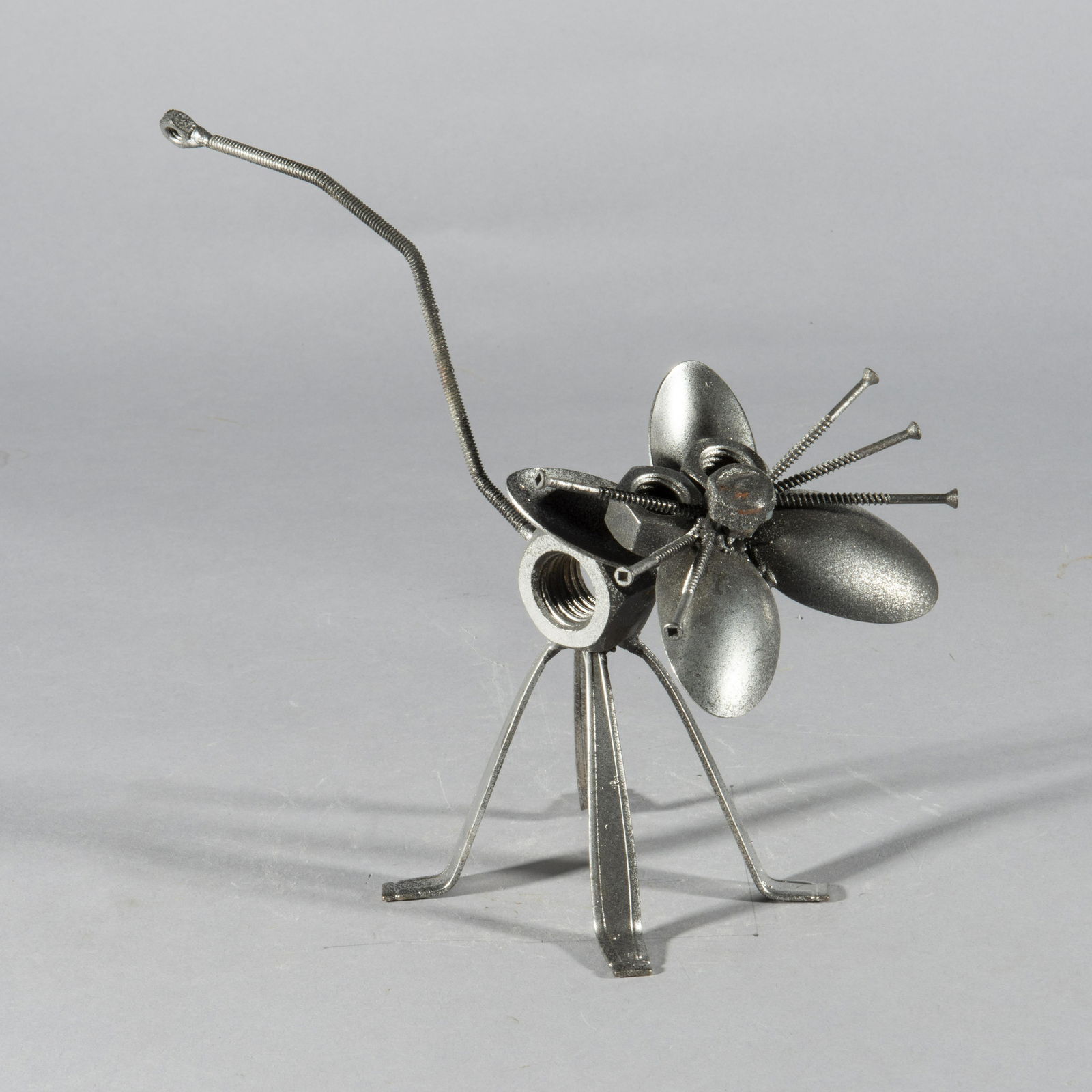 Livingston Oden Folk Art Metal Sculpture Cat (1 of 4)