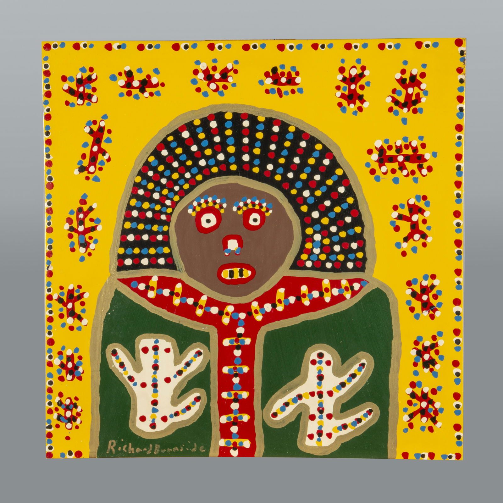 African American Richard Burnside Folk Art Painting (1 of 5)