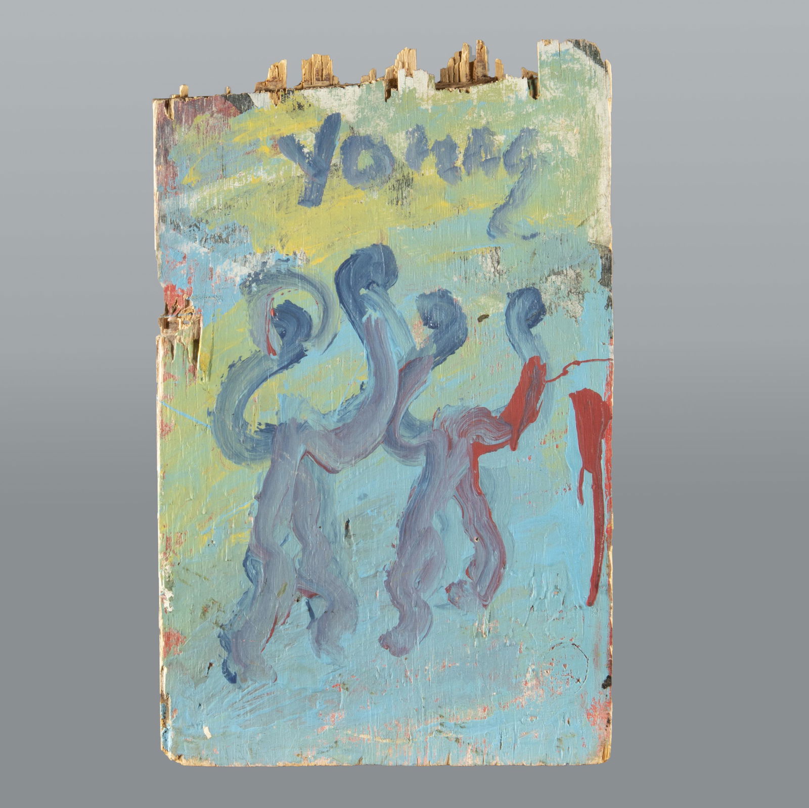 Purvis Young Painting on Board Protesters (1 of 4)