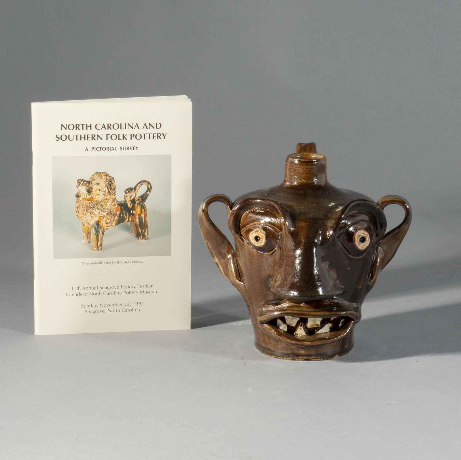 R E Albright Face Jug and book (1 of 5)