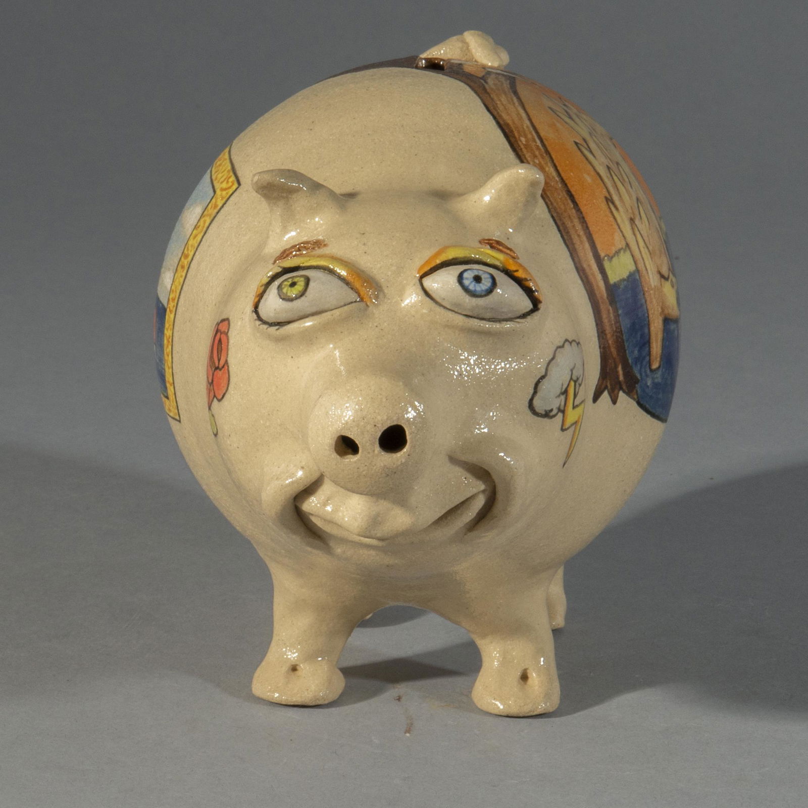 Stacy Lambert Pottery Pig Bank (1 of 6)