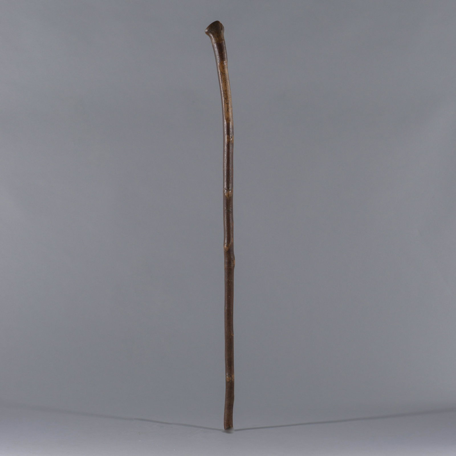 Folk Art Civil War Battle Cane: signed at top "Cut in the center of 7 pines battle field where 15,000 soilders were killed May 31st to june 1st 1862. Battle fought by Lee and McClellan." a historyical cane recounting the battle of s