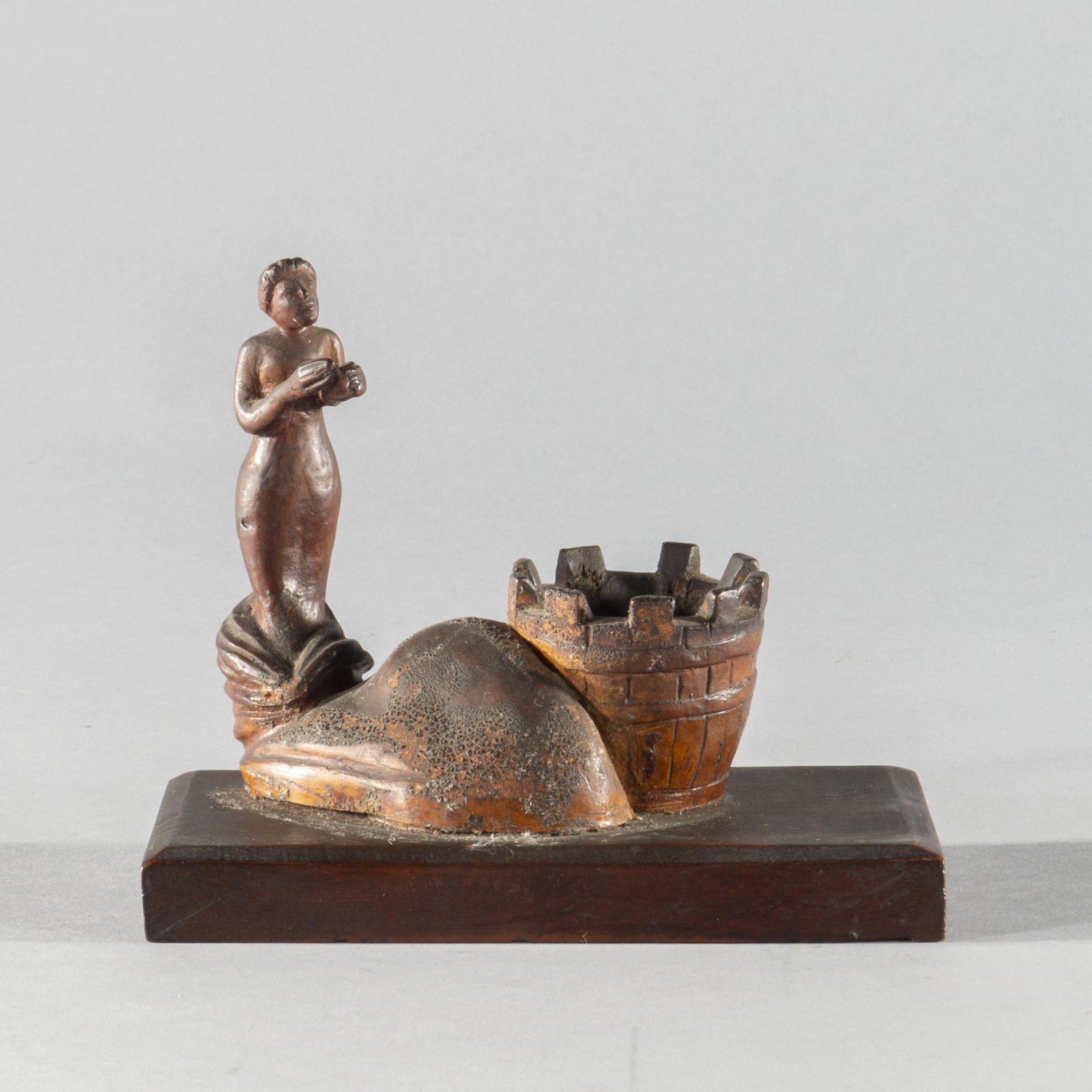 Folk Art Carved Pipe Stand (1 of 6)