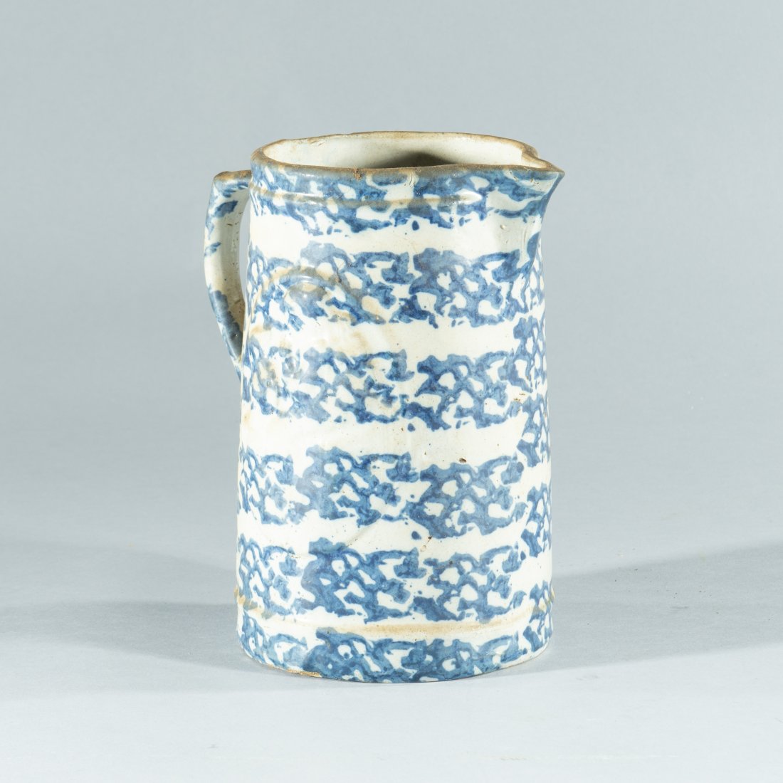 Blue Salt Glaze Stoneware Pitcher (1 of 4)