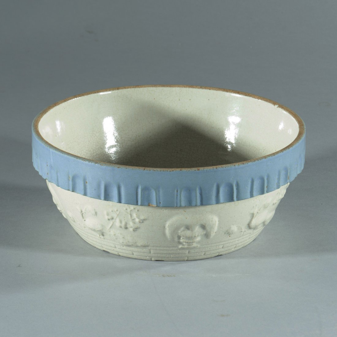 Blue Salt Glaze Stoneware Bowl (1 of 5)