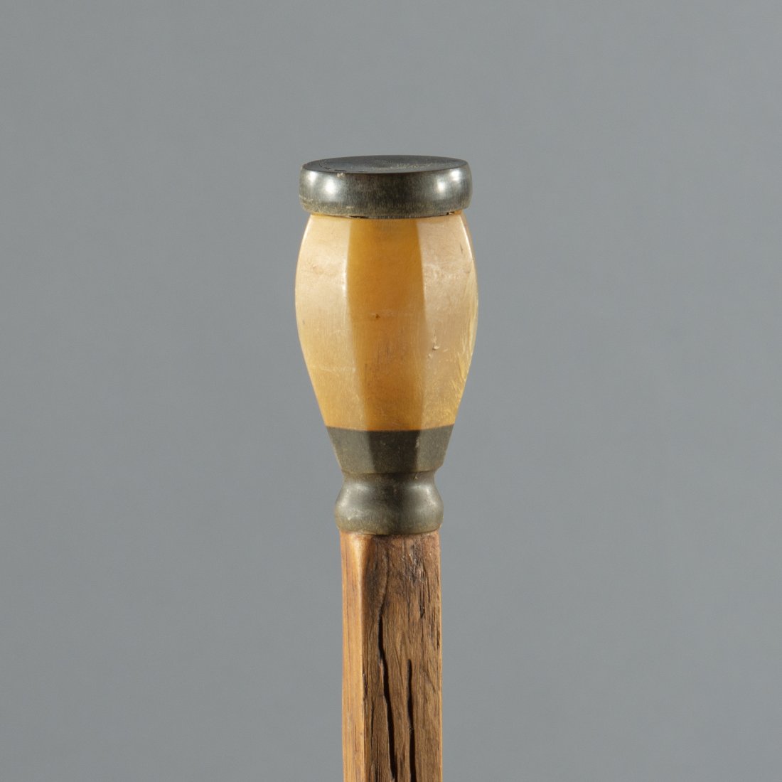 Horn Carved Pill Box Cane Walking Stick (1 of 6)